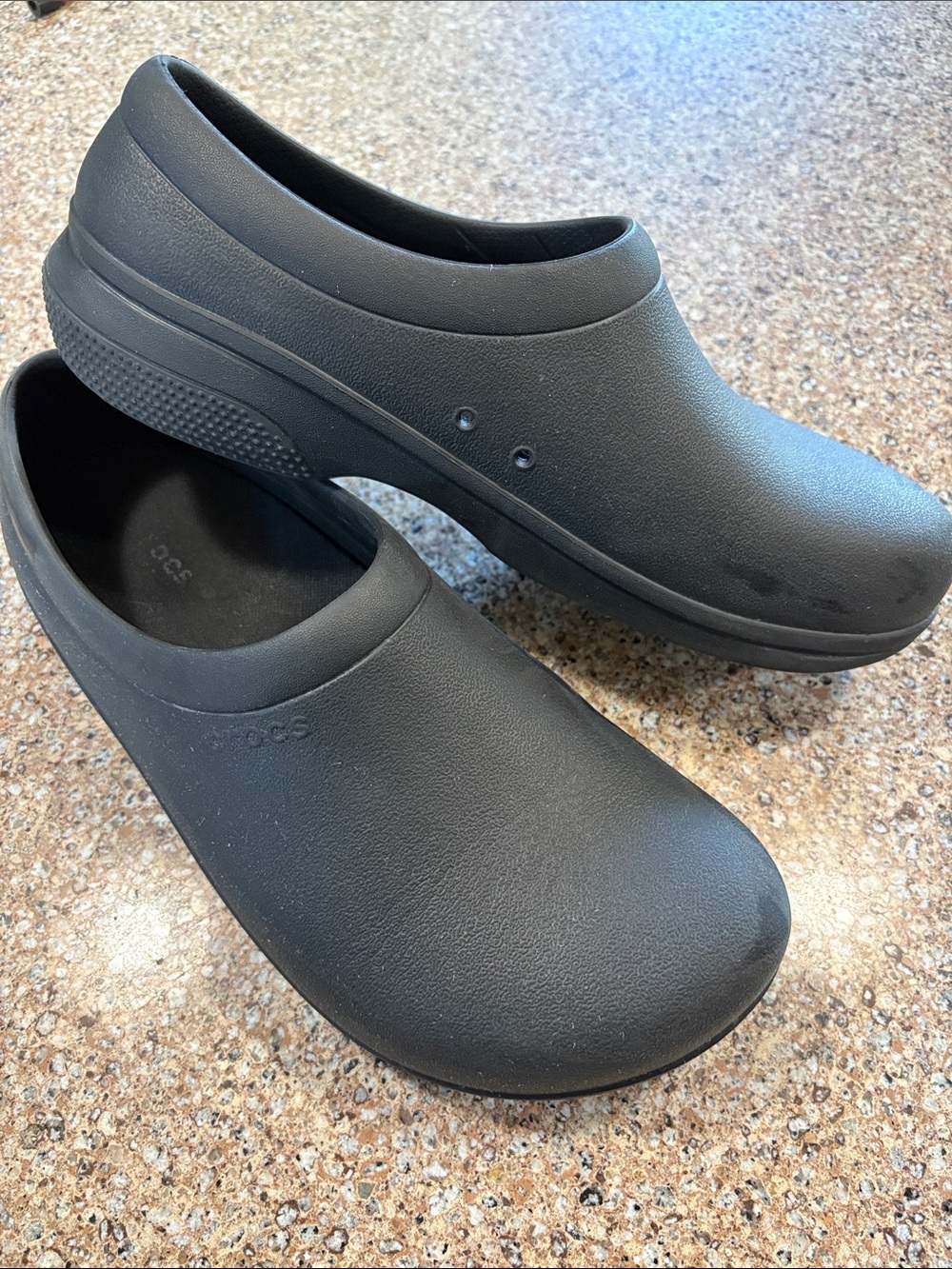 CROCS Classic Black Slip-On Clogs M 10/W 12 EUC